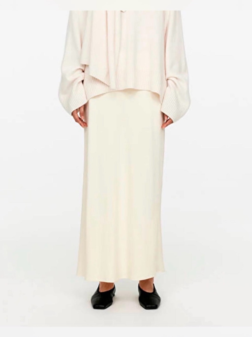 Arket Drape Maxi Skirt Sz 42